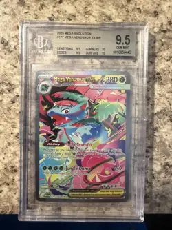 2025 Pokemon Mega Evolution Mega Venusaur ex SIR 177/132 BGS GEM MINT 9.5 - Image 1