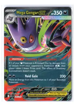 Mega Gengar ex - 125/217 Double Rare ME: Ascended Heroes NM Holofoil Pokemon - Image 1