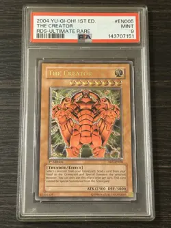 Yugioh The Creator RDS - EN005 Ultimate Rare 1st Edition PSA 9 - Image 1