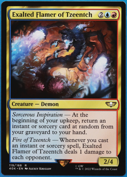 Exalted Flamer of Tzeentch Warhammer 40,000 NM Rare CARD (501546) ABUGames - Image 1