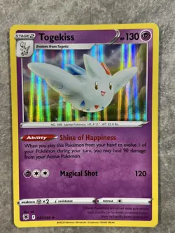 Togekiss 057/189 Pokemon TCG Card Astral Radiance Holo Rare (Near Mint) NM - Image 1
