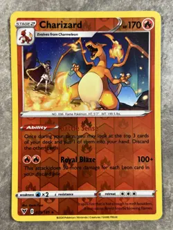 Charizard 025/185 Pokemon TCG Card Vivid Voltage Reverse Holo (Near Mint) NM - Image 1