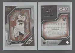 Upper Deck Draft Edition 2009-10 Stephen Curry Rookie #34 Davidson Basketball - Image 3