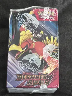 Pokemon TCG Destined Rivals Half Booster Box Sealed Small Tear/tiny box damage - Image 2