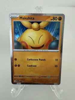 Pokemon Makuhita 068 MEP Cosmos Holofoil Promo NM Perfect Order Card - Image 1