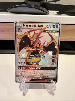 Naganadel GX SV63/SV94 Pokemon Hidden Fates Sun & Moon Shiny Rare Full Art Card - Image 1