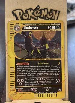 Umbreon H29/H32 Aquapolis Holo Rare 80 HP Pokemon TCG Card English 2002 - Image 4