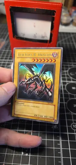Yu-Gi-Oh! TCG Red-Eyes Black Dragon Holo Rare Card SDJ-001 Vintage 1996 - Image 2