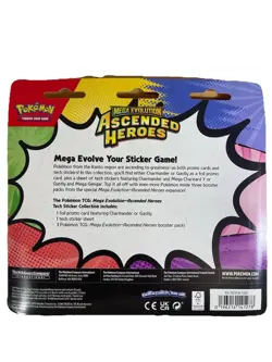 Pokemon Mega Evolution Ascended Heroes Promo Charmander Foil Card w/ Stickers - Image 2