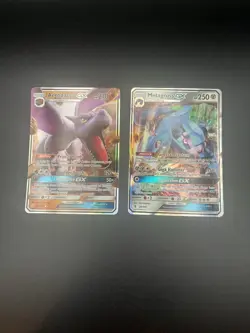 Pokemon GX (2) Card Lot- Aerodactyl GX & Metagross GX - Image 1