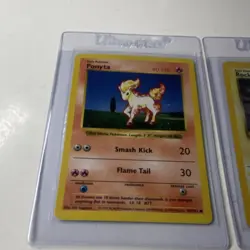 Pokemon TCG 1999 Base Team Rocket 3 Card Lot Ponyta Zapdos Charmeleon - Image 2