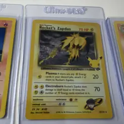 Pokemon TCG 1999 Base Team Rocket 3 Card Lot Ponyta Zapdos Charmeleon - Image 3