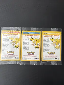 Pokemon Card Black Star Promo Sealed 3x Legendary Birds Zapdos Articuno Moltres - Image 1
