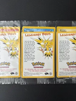 Pokemon Card Black Star Promo Sealed 3x Legendary Birds Zapdos Articuno Moltres - Image 3