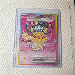 Pokemon Pikachu Ex 219/191 Sv08: Surging Sparks Ultra Rare Holo English TCG Card - Image 1