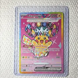 Pokemon Pikachu Ex 219/191 Sv08: Surging Sparks Ultra Rare Holo English TCG Card - Image 4