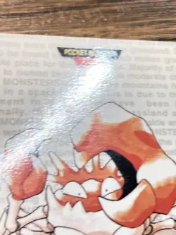 Pokemon Carddass Card Kingler No.99 Bandai Pocket Monsters Red ver. 1996 - Image 5