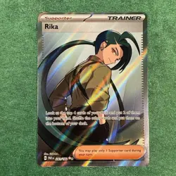 Rika 241/182 Sv04: Paradox Rift Full Art Holo Trainer Pokemon Card Near Mint NM - Image 1