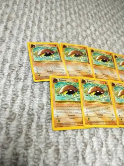 Pokemon Kabuto Card 50/62 Fossil Regular Set of 11 1999 Good condition - Image 3