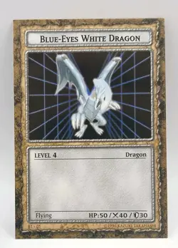 Yugioh! Dungeon Dice Monsters DDM B1-01 Blue Eyes White Dragon Figure And Card - Image 3