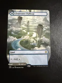 MTG - NM - BORDERLESS - Clearwater Pathway / Murkwater Pathway - Zendikar Rising - Image 1