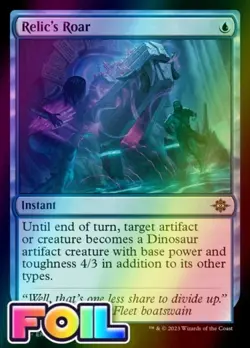x1 Relic's Roar LCI MTG 71 FOIL COMMON M/NM 1x - Image 1