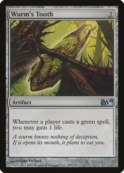 Core Set 2010 Wurm's Tooth MTG Magic the Gathering NM - Image 1