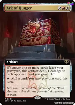 MTG Foil Ark of Hunger (Extended Art) 344 Secrets of Strixhaven Magic - Image 1