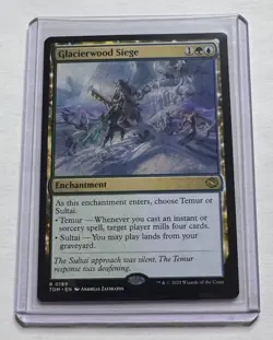Glacierwood Siege #189 Tarkir Dragonstorm Rare Enchantment MTG NM/M - Image 1