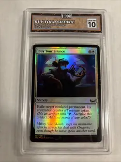 2022 MTG Buy Your Silence Foil #006 HGC 10 - Image 1