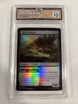 2022 MTG Topaz Dragon Foil #153 HGC 10 - Image 1