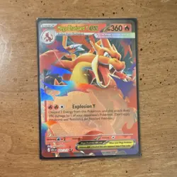 Pokemon TCG Mega Charizard Y EX 022/217 ASCM Full Art Holo 360 HP Fire English - Image 1