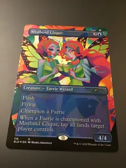 MTG Secret Lair #116 Mistbind Clique Borderless Foil NM - Image 1