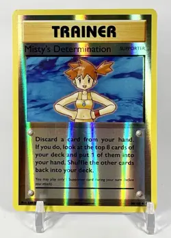 Mistys Determination Trainer 80/108 Reverse Holo XY Evolutions Pokemon Card - Image 1