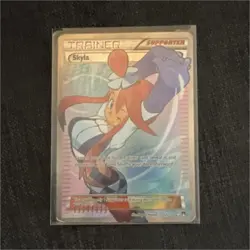 Pokemon TCG Skyla Trainer-Supporter Full Art Foil Ultra Rare 122/122 - Image 1