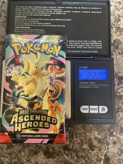 VERY HEAVY! 22.80 Pokemon TCG Ascended Heroes Booster Pack (SEALED) - Image 1