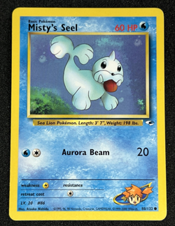 Misty's Seel 88/132 WOTC Gym Heroes - Non-Holo Common Pokemon Card NM - Image 1