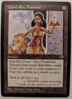 Lion's Eye Diamond NM Mirage MTG Magic: The Gathering - Image 1