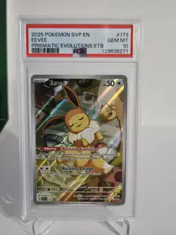 Pokemon Eevee 173 SVP en SV Black Star Promo 2025 Prismatic Evolutions PSA 10 - Image 1