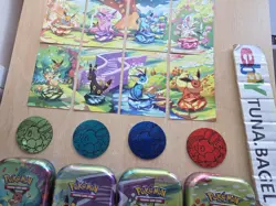8 Prismatic Evolutions Mini Tin Complete Set *EMPTY Pokemon TCG Scarlet & Violet - Image 4