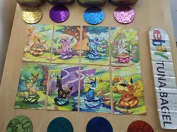 8 Prismatic Evolutions Mini Tin Complete Set *EMPTY Pokemon TCG Scarlet & Violet - Image 5
