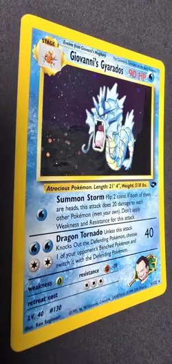 Pokemon TCG Gym Challenge Giovanni's Gyarados Holo Rare 5/132 90 HP 2000 English - Image 3