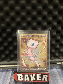 Pokemon Mew EX Hyper Rare Full Art Holo Sv: Scarlet & Violet 151 205/165 180 HP - Image 1