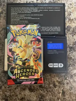 VERY HEAVY! 22.83 Pokemon TCG Ascended Heroes Booster Pack (SEALED) - Image 1
