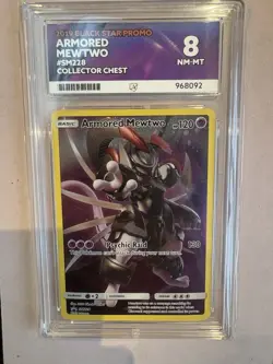 Pokemon TCG Armored Mewtwo SM228 Black Star Promo - Ace 8 NM - Image 1