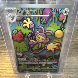 Pokemon Ambipom 107/094 Me02: Phantasmal Flames Illustration Rare Holo English - Image 1