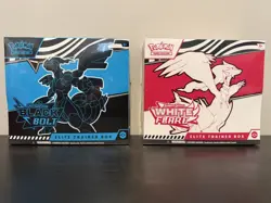 LOT of 2 Pokemon TCG: Black Bolt + White Flare ETB Combo Sealed - Image 1