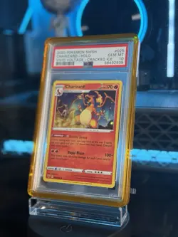 Pokemon Charizard Cracked Ice Holo 025/185 Deck Exclusives PSA 10 2020 English - Image 3