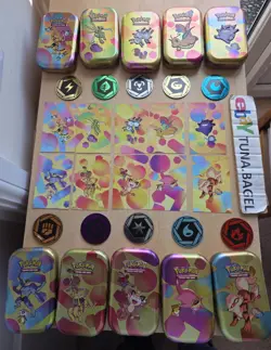 10 x Pokemon TCG 151 Mini Tin Complete Set *EMPTY NO BOOSTERS* Scarlet & Violet - Image 1