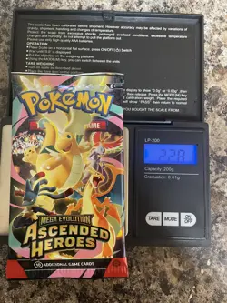 VERY HEAVY! 22.81 Pokemon TCG Ascended Heroes Booster Pack (SEALED) - Image 1